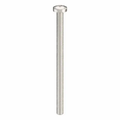 USA INDUSTRIALS Machine Screw: M5x0.80 Thread Size, 80 mm Lg, 18-8, Stainless Steel, Plain - Pan Head Machine Screws