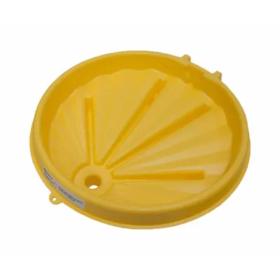 ENPAC Universal Funnel: No Lid, Yellow, No Flame Arrester, 26 in x 5 1/4 in, 2 in NPT - Drum Funnels