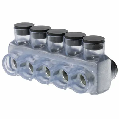 POLARIS Multitap Connector: 5 Port, Double-Sided Entry, 6 AWG – 250 kcmil Wire Size - Dry-Location Double-Sided Entry Multitap Connectors