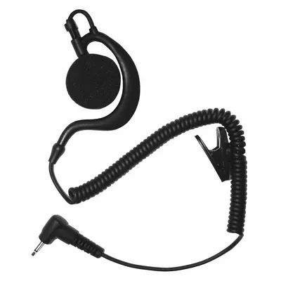 EARPHONE CONNECTION Listen-Only Earpiece: Fits Universal, Ear Hook, Black - Listen-Only Earpieces