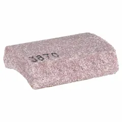 NORTON surface grinding segment, type 86A30-G12VBEP, with abrasive hardness G. Measures 6" length, 5" width, 1 1/2" height. Designed for use with compatible ME20579 Norton chuck. Suitable for precision surface grinding of ferrous metals in tool rooms, die shops, and production grinding operations.