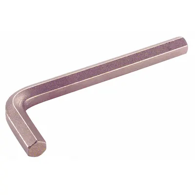 AMPCO Hex Key: 0 Ball Ends, 1.5 mm Tip Size, Metric, Short, Beryllium Copper - Non-Sparking Hex Keys