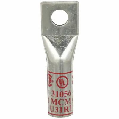 3M Compression Lugs: 1/2 in Stud Size, 350 kcmil For Wire Sizes, Stranded Wire Type - One-Hole Compression Lugs