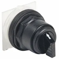 SCHNEIDER ELECTRIC Short-Handled Selector Switch: 30 mm Panel Mount Size, 3 Positions, C Cam (MPN 9001SKS63B)