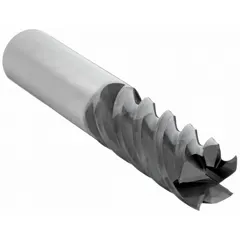 This carbide square end mill is designed for milling steel and cast iron. It features an AlTiN coating and 5-flute geometry for roughing and finishing operations. The tool has a 3/4" mill diameter, 2-1/4" length of cut, and 5" overall length.