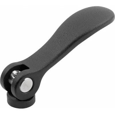 KIPP Cam Lever with Threaded Hole, #10-32, 52.3 mm Handle Length - Cam Levers with Threaded Hole