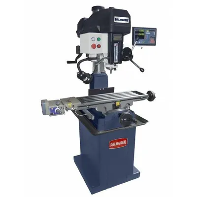 PALMGREN Mill Drill: Belt Drive, 1 1/2 hp, 120/240V - Belt-Drive Mill Drills with DRO & X-Axis Powerfeed