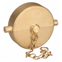 MOON AMERICAN Hydrant Cap: Cap, Brass, 1 1/2 in Compatible Pipe Size, Female, NH, Pin Lug (MPN 662-1521)