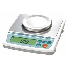 Industrial balance with 0.05 g readability and weighing units in GN. Features an RS-232C connection port for data transfer. Suitable for precise weighing of small parts or samples in laboratory, manufacturing, and quality control settings. Not washdown rated.
