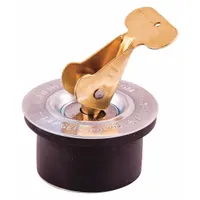 End-of-pipe blocking plug for 1-inch pipe. Neoprene plug expands via snap handle to create a temporary seal. Used for pressure testing, system maintenance, or pipe blocking in industrial plumbing, HVAC, and process piping applications