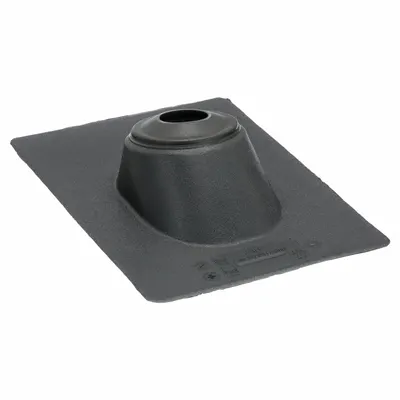 OATEY Rectangular-Base Boot for 1 Pipe, Rubber Collar, Open Top - Rectangular-Base Boots