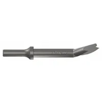 AJAX Chisel: 0.401 in Shank Size, Round, Round, 3/4 in Chisel Tip Wd, 5 3/8 in Overall Lg (MPN 907)