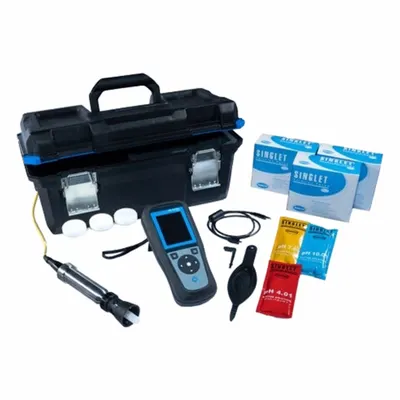 HACH pH Meter: pH, 0 pH pH Range - Min, 14 pH pH Range - Max - Handheld pH Meters
