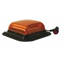 ECCO Beacon Light: Flashing Beacon, Amber, 6 1/2 in Overall Wd, 2 3/16 in Overall Ht, LED, 12-24V DC (MPN EB7180A-VM)