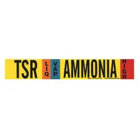 Pipe Marker: TSR, LIQ/VAP, High, Fits 2 1/2 to 7 7/8 in Pipe O.D., 1 Pipe Markers, Without (MPN 90418)