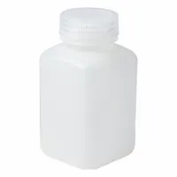 APPROVED VENDOR Reagent Bottle: 250 mL, 8 fl oz, HDPE, Colorless, 42 mm Screw Closure Size, Square (MPN 33602)