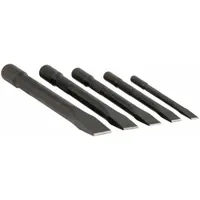 Cold Chisel Set: Steel, 1/2 in_3/4 in_3/8 in_5/8 in_7/8 in Blade Wd, Knurled Grip (MPN J86000)
