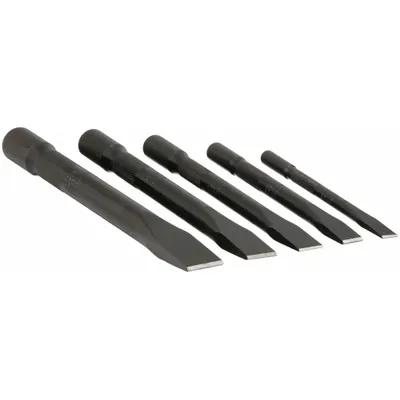 PROTO Cold Chisel Set: Steel, 1/2 in_3/4 in_3/8 in_5/8 in_7/8 in Blade Wd - Cold Chisel Sets