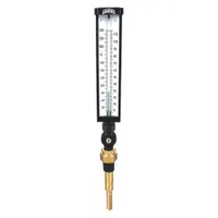 WINTERS Industrial Glass Thermometer: 30°F to 240 °F /0°C to 115°C, +/-1% Accuracy, 6 in Stem Lg (MPN TIM100-6ALF.)