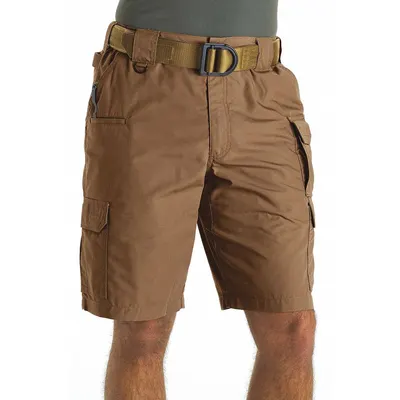 5.11 Tactical Shorts: Brown, 40 in Waist, 11 in Inseam - Men's Tactical Cargo Shorts