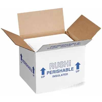 POLAR TECH Insulated Shipping Container: 6 in x 5 in x 6 1/2 in, 1.25 in Insert Wall Thick - Insulated Box & Foam Shipping Kits