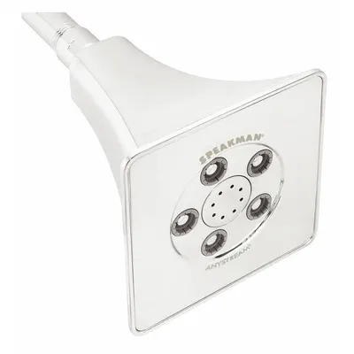 SPEAKMAN Rainier Multi-Pattern Fixed Showerhead, 2.5 gpm, Brass/Plastic, S-3018 - Multi-Pattern Fixed Showerheads