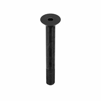KERR LAKESIDE Socket Flat Head Screw: 5/16"-18 Thread Size, 2 1/2 in Lg, Flat, Black Oxide - Flat Head Socket Cap Screws
