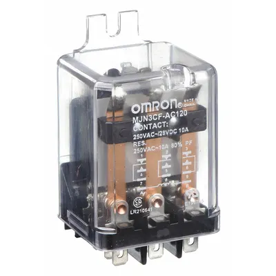 OMRON Flange Mount Relay: Surface (Side Flange) Mounted, 10 A Current Rating - Surface-Mounted Relays