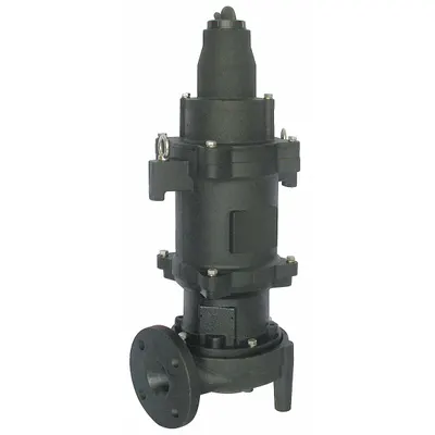 Dayton Grinder Pump: Three Phase, 3 hp, 240V AC, 93 gpm @ 10' of Head, 2 1/2 in Flange - General Purpose Sewage Grinder Pumps