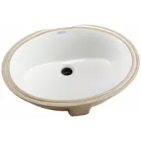 GERBER Bathroom Sink: White, Vitreous China, 19 1/8 in Overall Lg, 15 in Overall Wd, 0 Faucet Holes (MPN G0012780)