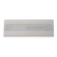 STANLEY VIDMAR Label Holder: 3 in x 1 in, Clear, Slide-In, 1 Label Holders, Self-Adhesive, Plastic (MPN ALH13)