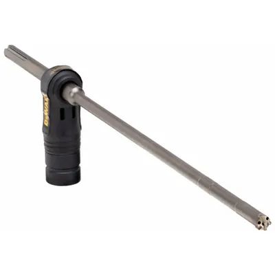 DEWALT Hollow Core Bit: 5/8 in Drill Bit Size, 15 3/4 in Max Drilling Dp - SDS-Max Dust-Extraction Hollow Core Bits