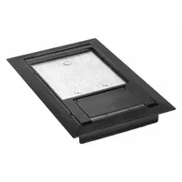 STEEL CITY Floor Box Cover: Rectangular, Black, Polycarbonate, 8 1/8 in L x 5 1/8 in W x 3/16 in H (MPN 664-CST-SW-BLK)