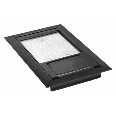 STEEL CITY 664-CST-SW-BLK Nonmetallic Electrical Floor Box Cover - Nonmetallic Electrical Floor Box Covers