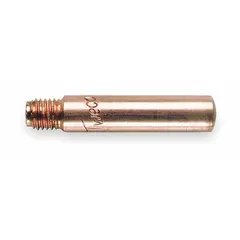 Threaded 14 Series contact tip for MIG welding, designed for use with WS22 nozzle series. Accommodates maximum wire diameter of 3/64 in. Supplied in a 25-piece pack.