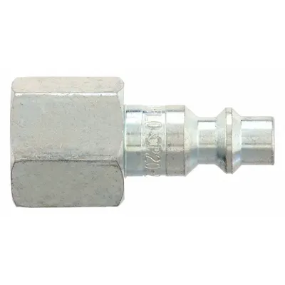 AMFLO Quick Connect Air Couplings: 1/4 in Body Size, 3/8 in Hose Fitting Size - Industrial Interchange Steel Quick-Connect Air Coupling Plugs