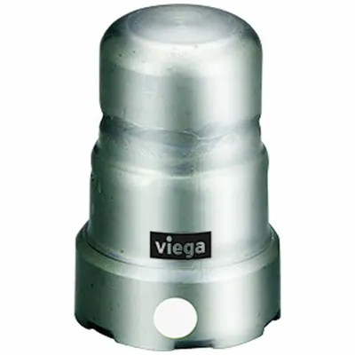 VIEGA MEGAPRESS Crimp Fitting Cap: 1 in Pipe Size, Press-fit, FKM - Potable Water Stainless Steel Press Fittings