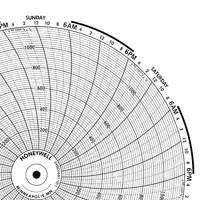GRAPHIC CONTROLS Circular Paper Chart: Honeywell, 0°F to 800°F, BN 24001661-009, Honeywell, 100 PK