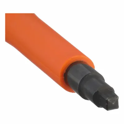 KLEIN TOOLS Insulated Square Screwdriver: Long Lg, #2 Tip Size, 8 1/4 in Overall Lg - Insulated Square Screwdrivers