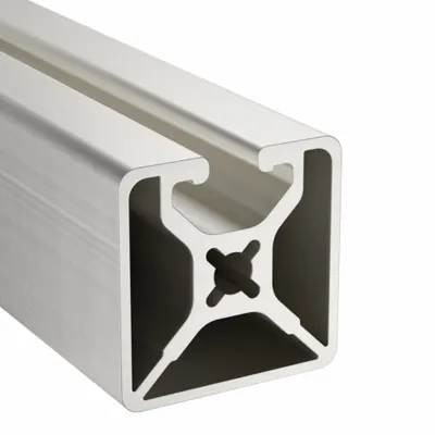 80/20 T-Slot Framing System: 15 Series, 10 ft Lg, 1 1/2 in x 1 1/2 in, Silver - Square Smooth Inch Profiles