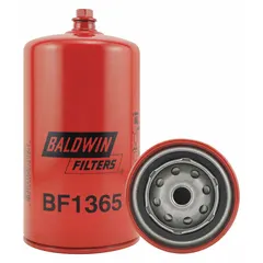 Spin-on fuel filter with cellulose media, M16-1.50 thread size, and 3 11/16 in outside diameter. Includes integral gasket. Used on Iveco trucks for diesel fuel filtration.