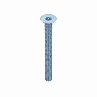 TAMPER-PRUF SCREW Machine Screw: #10-24 Thread Size, 2 in Lg, Steel, Zinc-Plated, Flat, Torx/Star - Flat Head Machine Screws