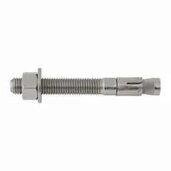 This DEWALT hex-head sleeve anchor is made of stainless steel for corrosion resistance. It has a 3/4 in diameter, 6-1/4 in overall length, and 3/4"-10 thread size. Suitable for fastening heavy fixtures into solid concrete or masonry. Supplied in a 20-pack.