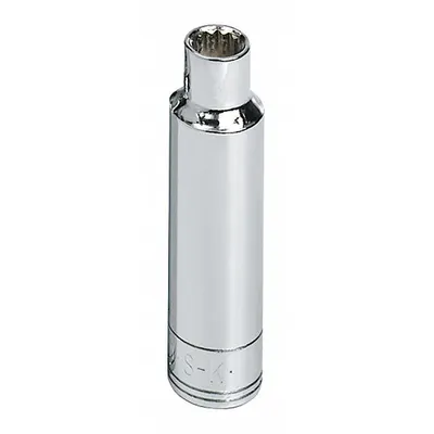 SK PROFESSIONAL TOOLS Socket: Metric, 1/2 in Drive Size, 10 mm Socket Size, 12-Point, Deep - 1/2" Drive Hand Sockets
