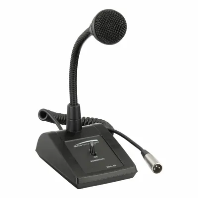 SPECO TECHNOLOGIES Desktop Microphone: XLR Male Connector - Tabletop Microphones