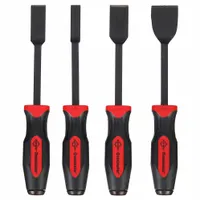 MAYHEW PRO Scraper Set: Bld. Mat. Chrome Vanadium Steel, Hdl. Mat. Polypropylene, Stiff (MPN 14082)