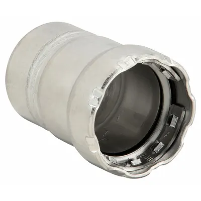 VIEGA MEGAPRESS Crimp Fitting Cap: 1/2 in Pipe Size, Press-fit, FKM - Stainless Steel Press Fittings
