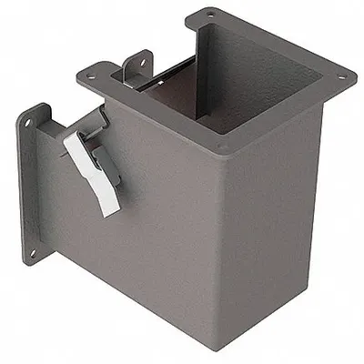 HOFFMAN Wireway 90 Degree Elbow: 4 in Wd, 4 in Ht, 4 in, Hinged Cover with Quick-Release Latches - 90 Degree Elbows for Dust-Tight Wireways