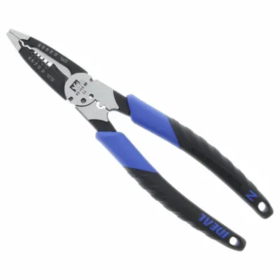 IDEAL Wire Stripper: 18 AWG to 10 AWG, 10 1/2 in Overall Lg, Strip, Std Cushion Grip - Electrical Wire Strippers