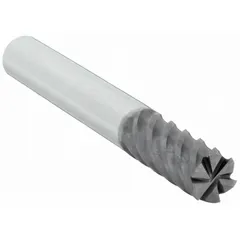 This carbide square end mill is designed for high-speed milling of steel and cast iron. The AlTiN coating and 4-flute geometry support efficient chip evacuation and extended tool life in both roughing and finishing operations. With a 7/16" cutting diameter and 2" length of cut, it is suitable for general machining applications requiring a square shoulder profile.